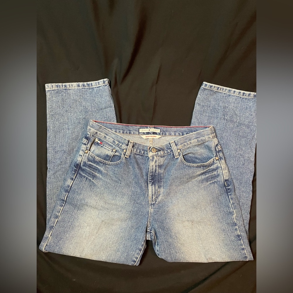 Vintage Tommy Hilfiger Light Blue Boyfriend Style Jeans- Size 12